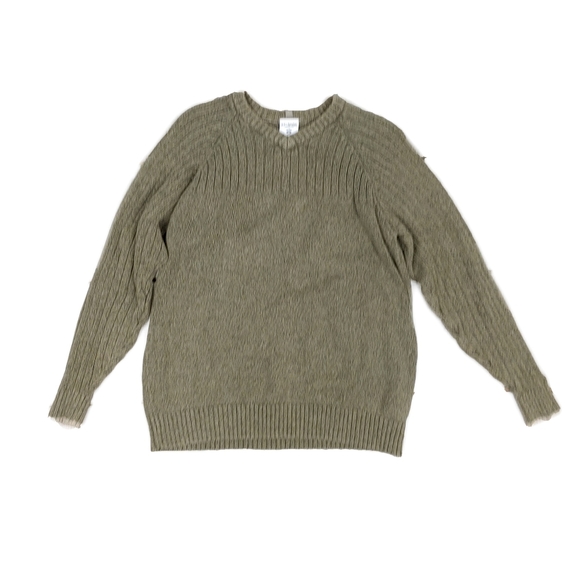 Columbia Other - Columbia Olive Green V Neck Ribbed Cotton Mens M Sweater